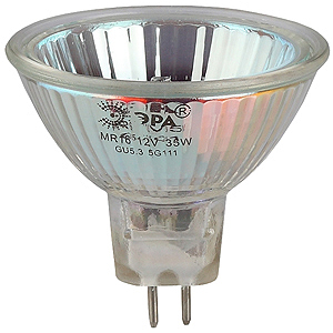 Лампа галогеновая ЭРА GU5.3-JCDR (MR16)-35W-230V-40CI (10/200)