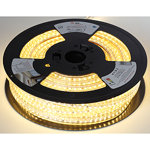 Лента светодиодная ЭРА 3528-220-120LED-IP67-WW-eco-20м